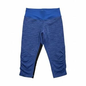 Lululemon Pace Rival Crop (Size 6) – Heathered Royal Blue/Black